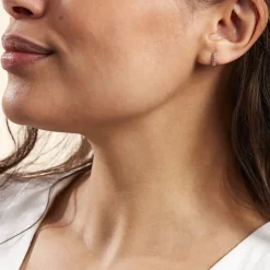 Créoles Plaqué Or Jaune Piha Oxydes De Zirconium-Histoire d'Or Clearance