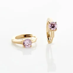 Créoles Plaqué Or Laurick Oxydes De Zirconium-Histoire d'Or Sale