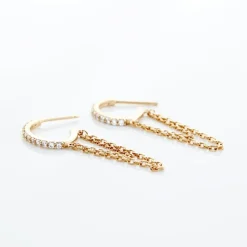 Histoire d'Or Créoles Plaqué Or Leinhard Oxydes De Zirconium