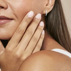 Histoire d'Or Créoles Rio Argent Blanc Oxyde De Zirconium