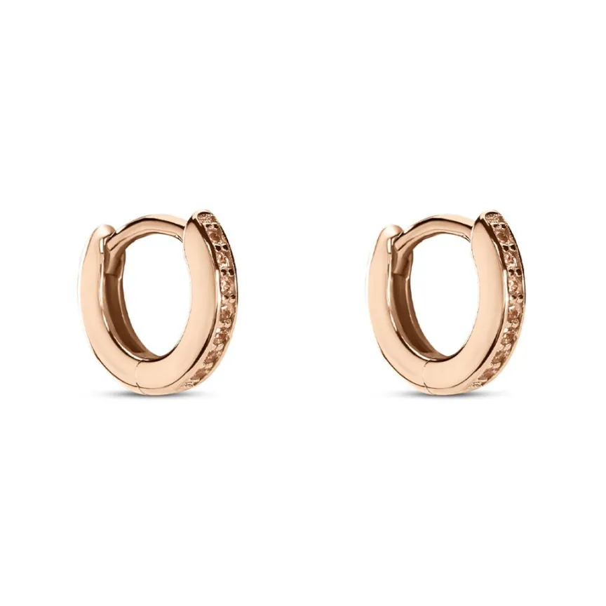 Créoles Rio Argent Blanc Oxyde De Zirconium-Histoire d'Or Online