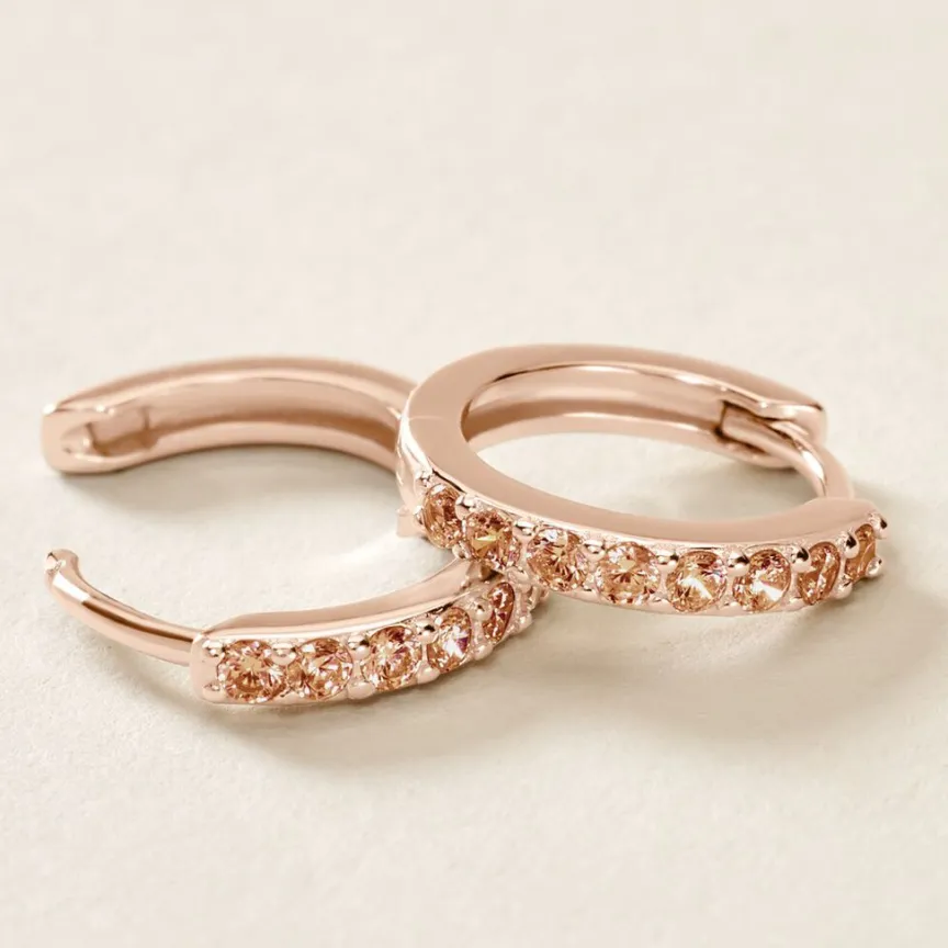 Créoles Rio Argent Blanc Oxyde De Zirconium-Histoire d'Or Online