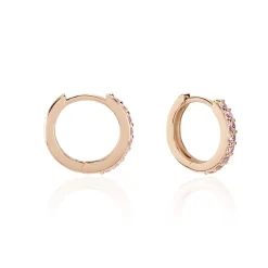 Histoire d'Or Créoles Rio Argent Rose Oxyde De Zirconium