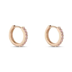 Histoire d'Or Créoles Rio Argent Rose Oxyde De Zirconium