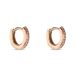 Histoire d'Or Créoles Rio Argent Rose Oxyde De Zirconium