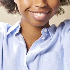 Histoire d'Or Créoles Roseane Hexagone Or Jaune