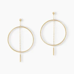 Histoire d'Or Créoles Roxana Cercles Ajourés Or Jaune