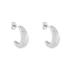 Histoire d'Or Créoles Shanice Argent Blanc