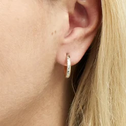 Histoire d'Or Créoles Sterala Or Jaune Strass