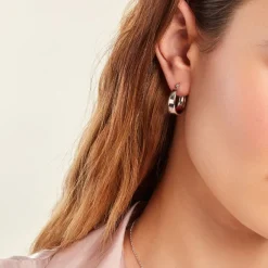 Histoire d'Or Créoles Suliac Argent Blanc