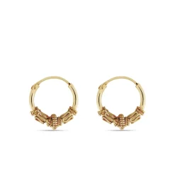 Histoire d'Or Créoles Tangerine Plaque Or Jaune