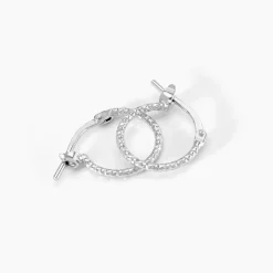 Histoire d'Or Créoles Valentine Argent Blanc