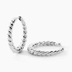 Histoire d'Or Créoles Ysanne Argent Blanc