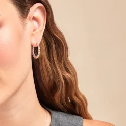 Histoire d'Or Créoles Ysanne Argent Blanc