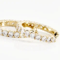 Créoles Zoelia De Zirconium-Histoire d'Or Outlet