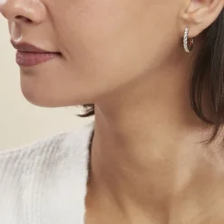 Créoles Zoelia De Zirconium-Histoire d'Or Outlet