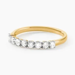 Histoire d'Or Demi Alliance Eloisa Or Jaune Diamant Synthétique