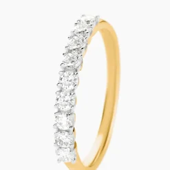 Histoire d'Or Demi Alliance Eloisa Or Jaune Diamant Synthétique