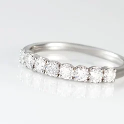 Histoire d'Or Demi Alliance Eloise Platine Blanc Diamant