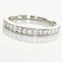 Histoire d'Or Demi Alliance Juliette Platine Blanc Diamant