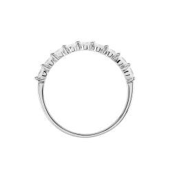 Demi Alliance Or Blanc Eclat D'etoile Oxyde De Zirconium-Histoire d'Or New