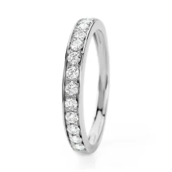 Histoire d'Or Demi Alliance Rhea Platine Blanc Diamant