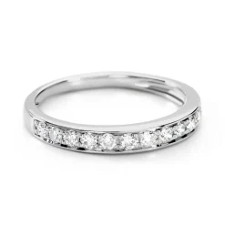 Histoire d'Or Demi Alliance Rhea Platine Blanc Diamant