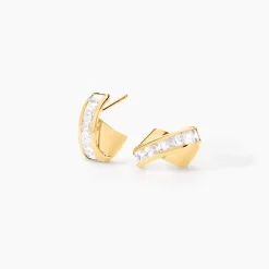 Histoire d'Or Demi Créoles Griselidis Or Jaune  Oxyde