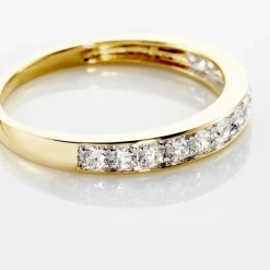 Histoire d'Or Demi-alliance Or  Jaune  Valentine Diamant Synthetique