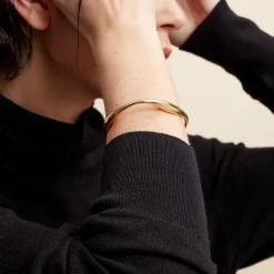 Jonc Gold Aura Acier Jaune-Histoire d'Or New