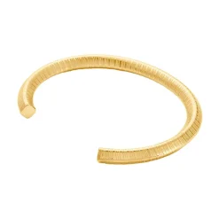 Jonc Hera Acier Dore Yseut Effet Strie-Histoire d'Or New