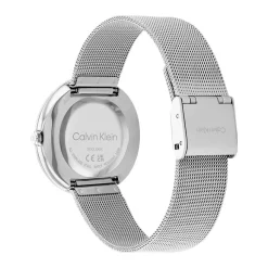 CALVIN KLEIN Montre Twisted Bezel Blanc