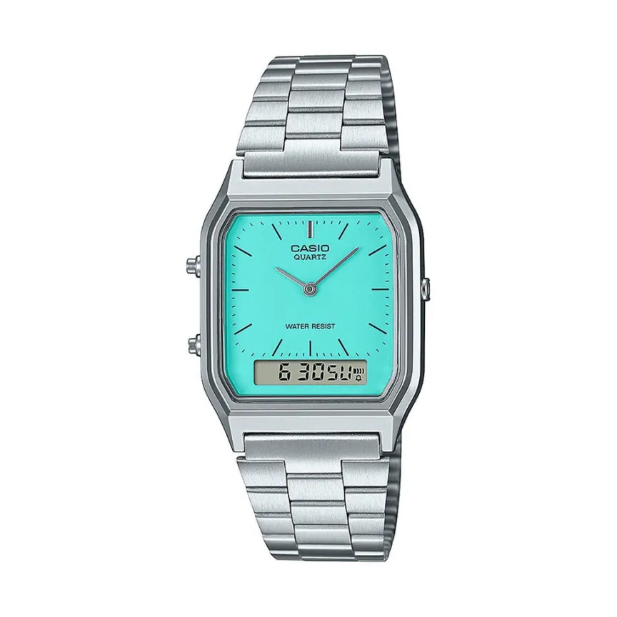 Montre Vintage Turquoise-CASIO COLLECTION Sale