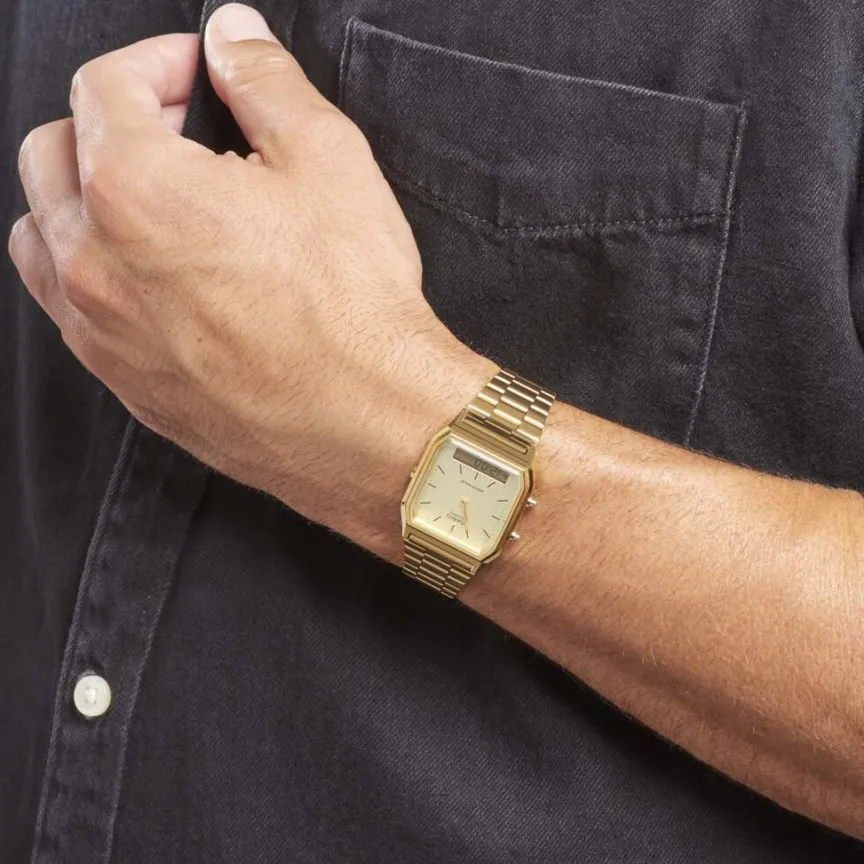 Montre Vintage Champagne-CASIO COLLECTION Hot