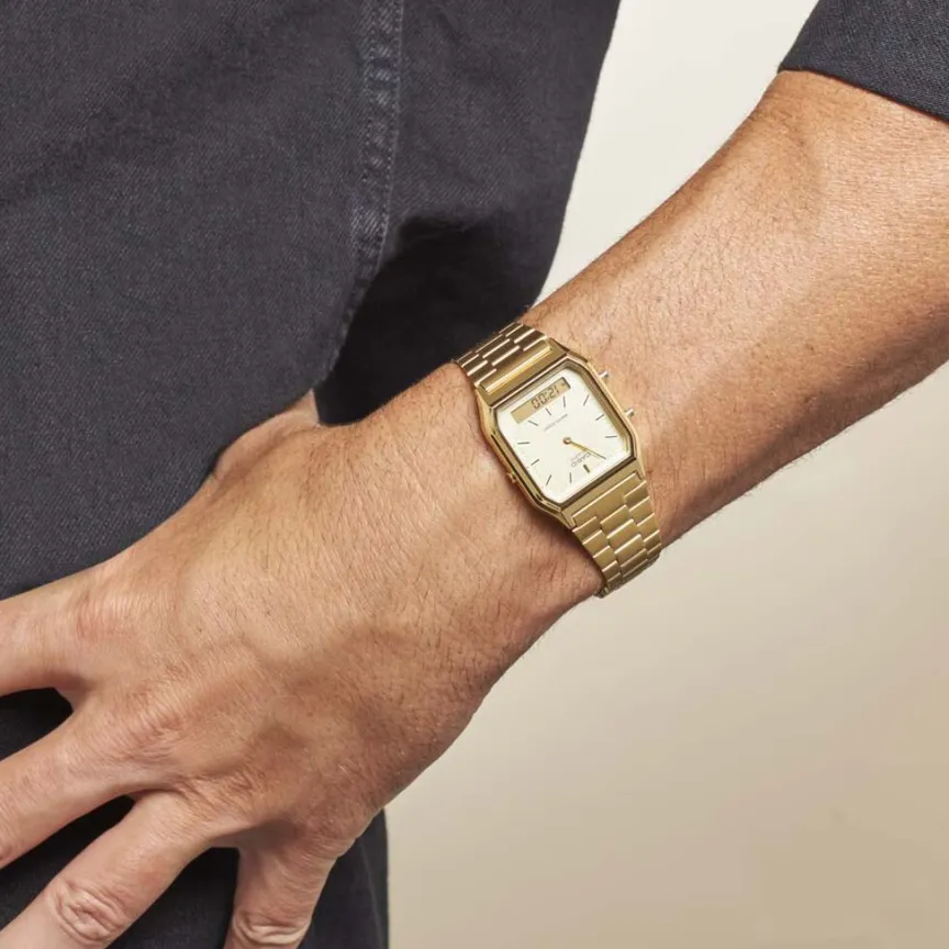 Montre Vintage Champagne-CASIO COLLECTION Hot