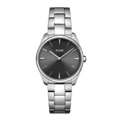 CLUSE Montre Feroce Petite Acier Blanc