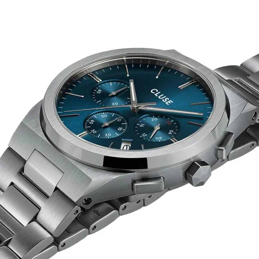 Montre Vigoureux Chrono Bleu-CLUSE Online