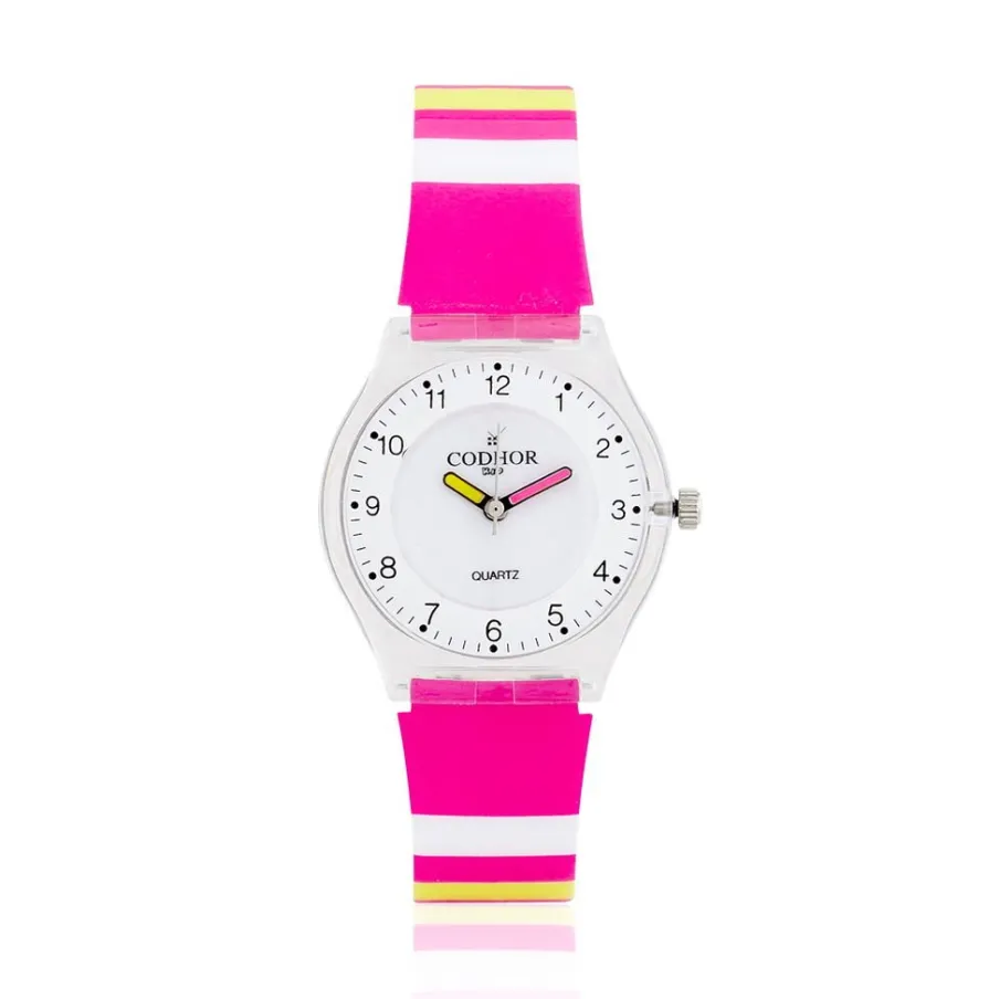 CODHOR Montre Kid Rayure Blanc