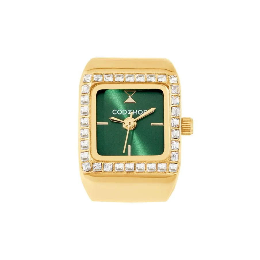 CODHOR Montre Montre Bague Cléo Vert