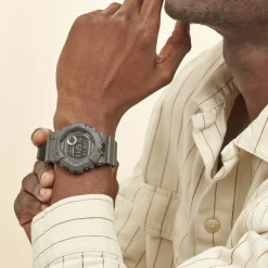 Montre Connectée Fond Gris-CASIO G-SHOCK