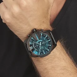 DIESEL Montre Mega Chief Noir