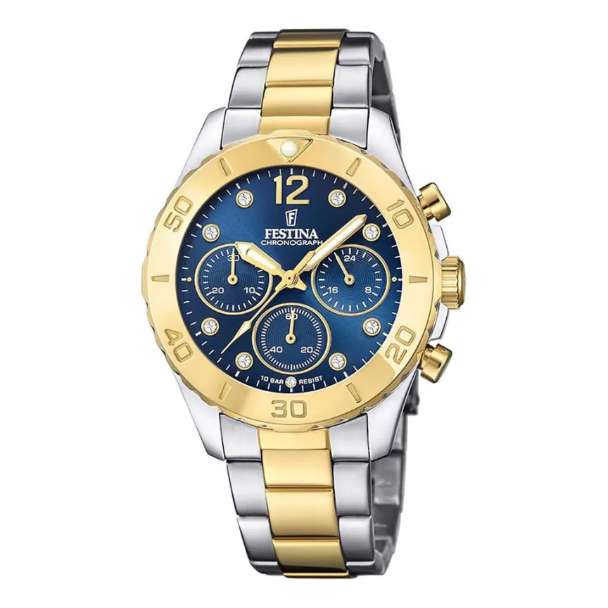 Montre Boyfriend Bleu-FESTINA Sale