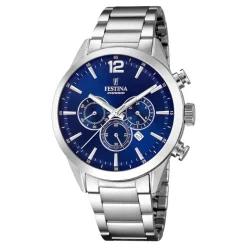 Montre Timeless Chronograph Bleu-FESTINA