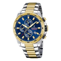 Montre Timeless Chronograph Bleu-FESTINA Outlet