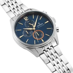 Montre Timeless Chronograph Bleu-FESTINA Outlet