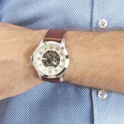 FOSSIL Montre Grant Automatique Beige