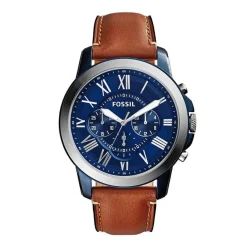 FOSSIL Montre Grant Bleu