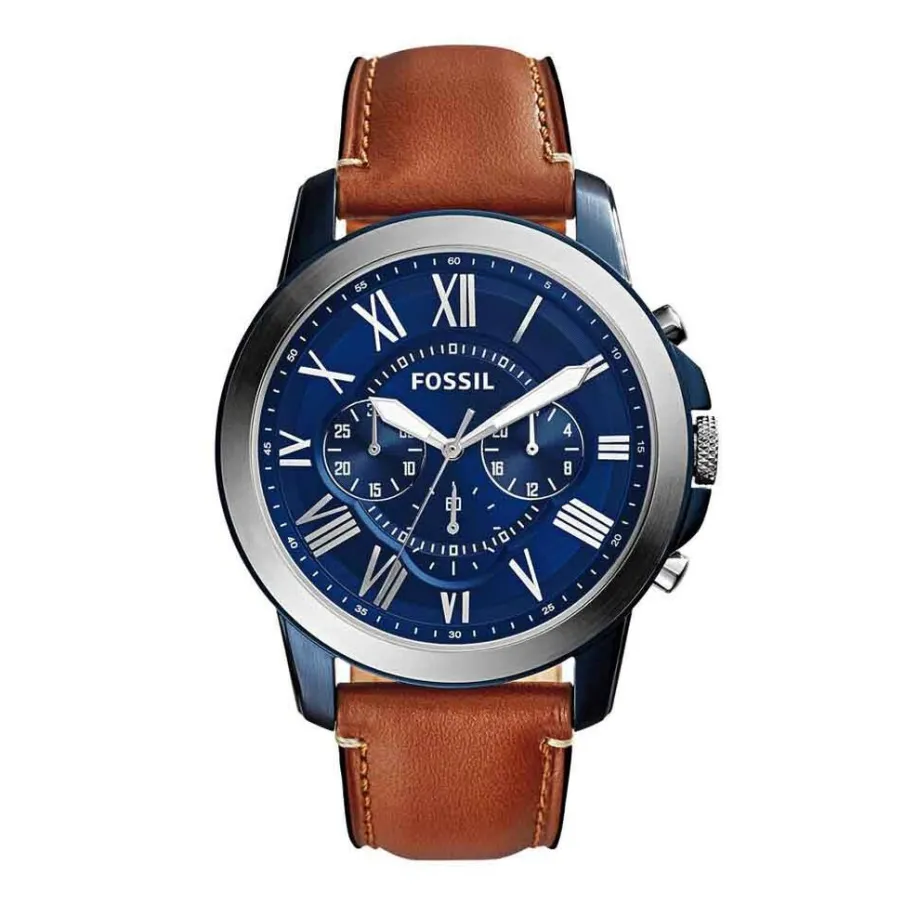FOSSIL Montre Grant Bleu