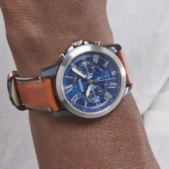 FOSSIL Montre Grant Bleu