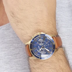 FOSSIL Montre Grant Sport Bleu